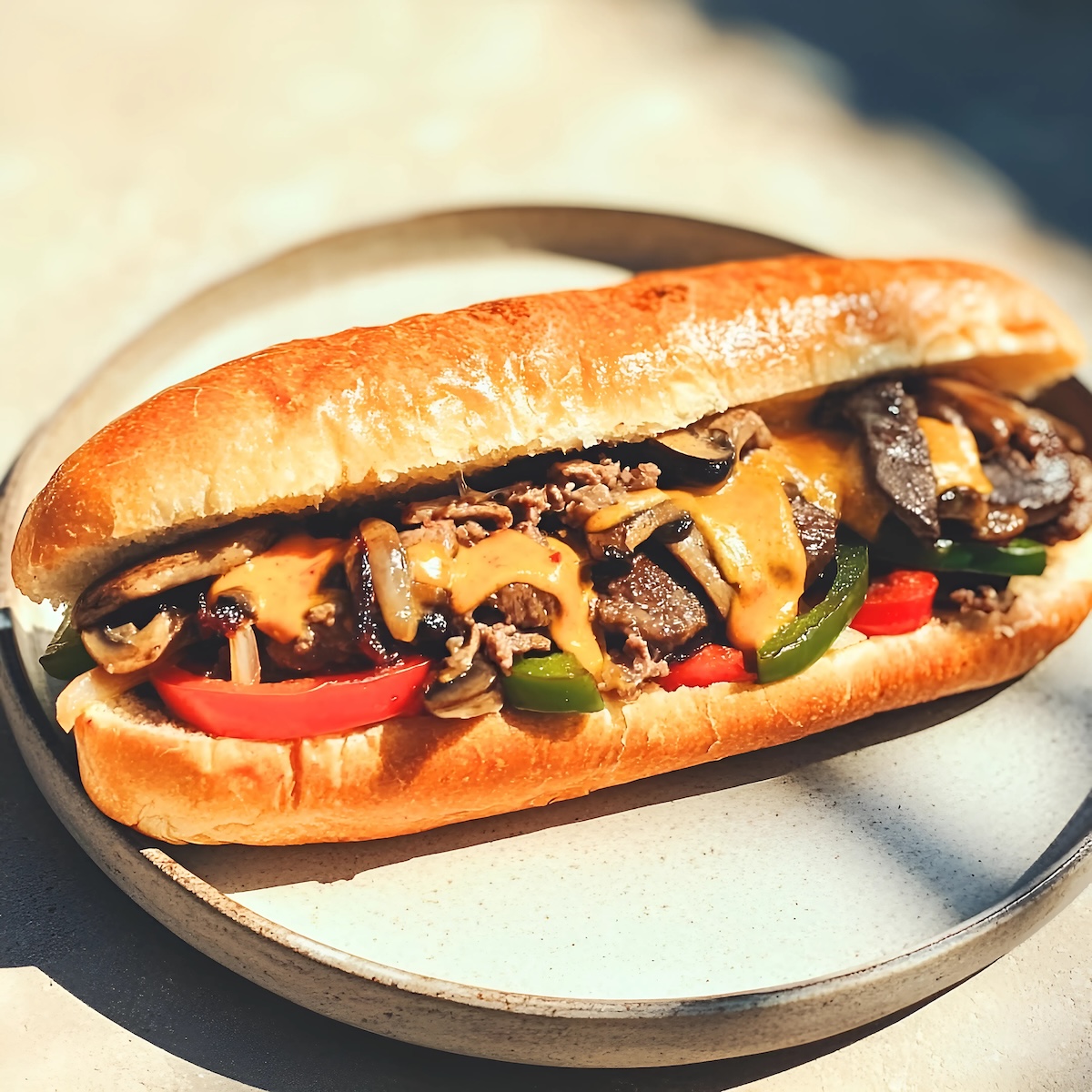 recept philly cheesesteak